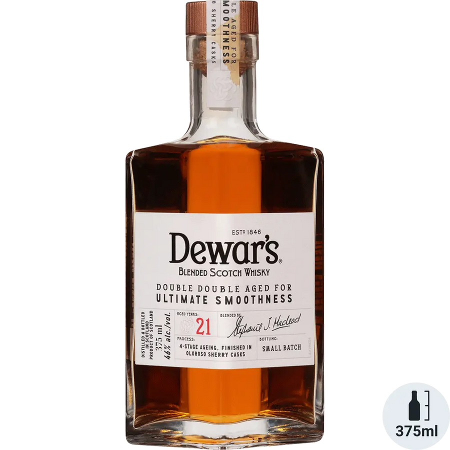 Dewar's Double Double 21 Year  Blended Scotch Whisky 375ml